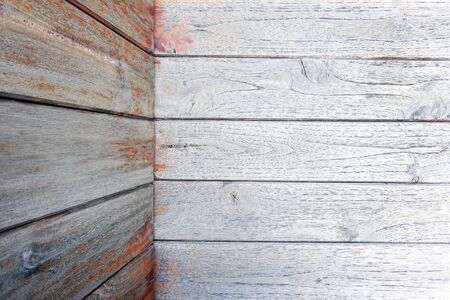 wooden planks interior background, wood floor and wallの写真素材