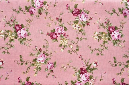 Background texture fabric floral pattern.の写真素材