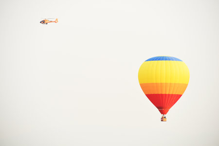 CHIANG RAI, THAILAND FEBRUARY 10, 2016:Singha Park International Balloon Fiesta 2016, take place between February 10th and 14th at Singha Park ,Chiang Rai province ,Thailand.のeditorial素材