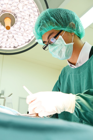 veterinarian surgery in operation roomの写真素材
