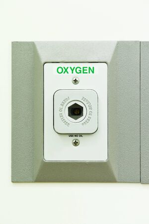 oxygen outlet in operating roomの写真素材