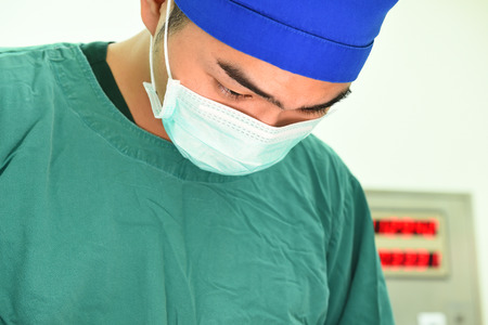 veterinarian surgery in operation room