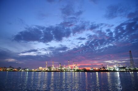 Oil refinery industry, Thailandの写真素材