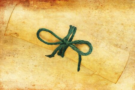 old rolled paperの写真素材