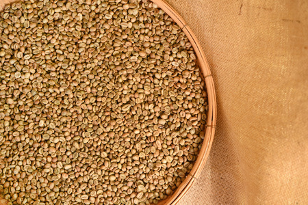 Close up of coffee beans for backgroundの写真素材