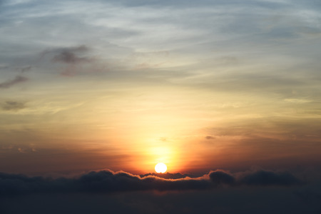 Beautiful sunset at the mountains