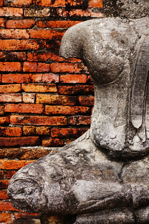 Wat Chaiwatthanaram temple in Ayuthaya Historical Park, Thailandの写真素材