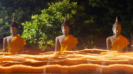 Big buddha in Wat Yai Chaimongkol, Ayutthaya, Thailand