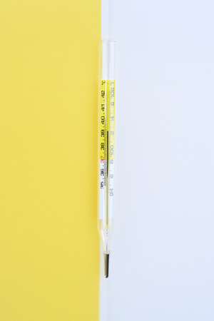 close up of thermometer for background