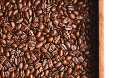 Close up of coffee beans for background