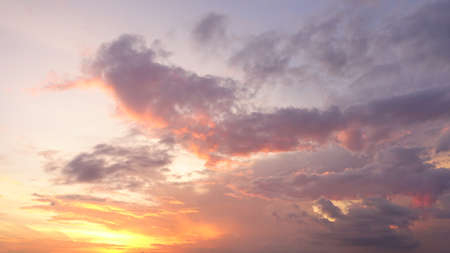 beautiful landscape of sunset sky background
