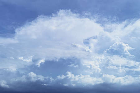 Beautiful clouds with blue sky landscape in nature
