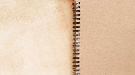 close up of notebook for backgroundの写真素材