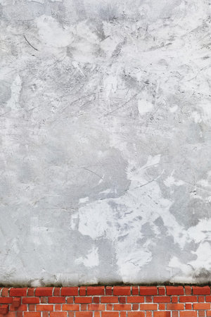 close up of concrete and brick wall texture for background