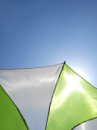 Umbrella Blue Skyの写真素材