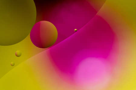 Artistic abstraction. Beautiful background of orange, yellow, crimson, green circles. The concept of...