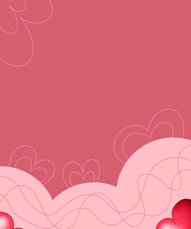 Collection of greeting cards for Valentine's Day, templates for printing, design, Valentine's Day, soft pastel colors, cards for February 14, love cardsの写真素材