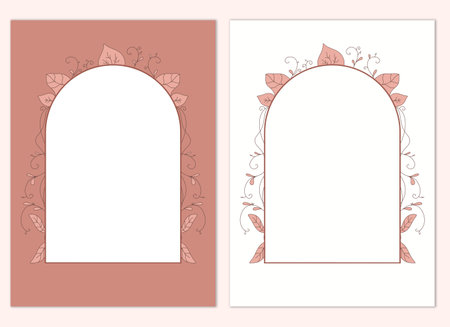 design of a greeting card, cover, flyer, invitation, banner, in pastel colors with floral patterns, illustration for March 8の写真素材