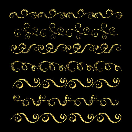 Set of hand drawn borders.  Design element for wedding cards, in invitations and save the date cards.のイラスト素材