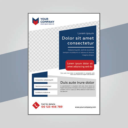 Business flyer template for advertising and information.のイラスト素材