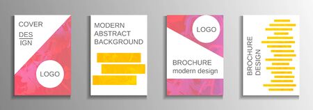 Minimum vector coverage. A set of modern abstract covers. Rich design VIP. Future futuristic template with abstract current forms for banner design, poster, booklet, report, magazine.のイラスト素材