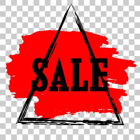 Modern minimalist sales banner. Marketing tag for promotion, commercial campaign.のイラスト素材