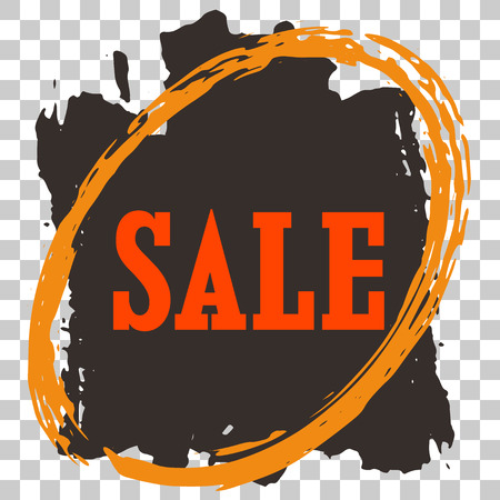 Modern minimalist sales banner. Marketing tag for promotion, commercial campaign.のイラスト素材