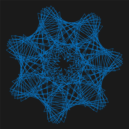 Abstract Spirograph element for decorative design.のイラスト素材