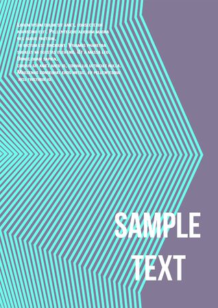 Minimum geometric coverage. Modern abstract cover from vector abstract lines. The future template for decorating the background of albums, business brochures, banner, poster.のイラスト素材