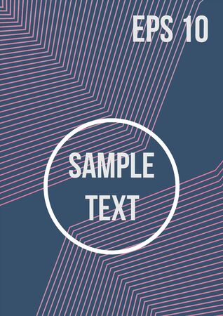 Minimum geometric coverage. Modern abstract cover from vector abstract lines. The future template for decorating the background of albums, business brochures, banner, poster.のイラスト素材