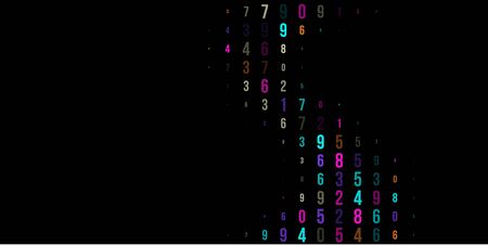 Modern design digital wallpaper for banner design. Vector binary code background.のイラスト素材