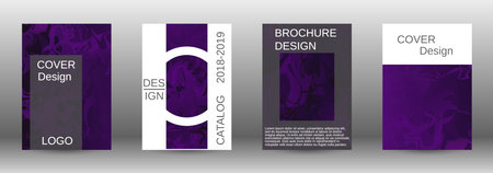 Minimum vector coverage. A set of modern abstract covers. Rich design VIP. Future futuristic template with abstract current forms for banner design, poster, booklet, report, magazine.のイラスト素材