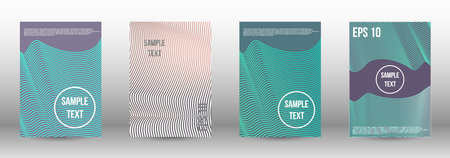 Future vector template from abstract lines to create a fashionable abstract background for the booklet cover, modern poster layout, magazine.のイラスト素材