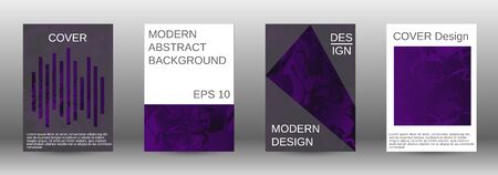  Minimum vector coverage. A set of modern abstract covers. Rich design VIP. Future futuristic template with abstract current forms for banner design, poster, booklet, report, magazine. のイラスト素材