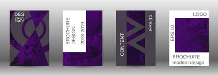 A set of modern abstract covers in different stylesのイラスト素材