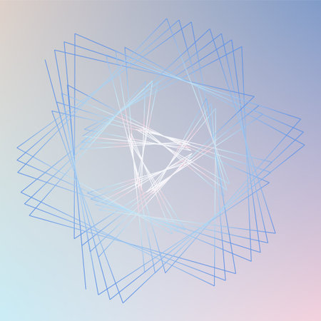 Abstract spirograph element for decorative design. Vector abstract complex circular pattern. Vector illustration. Abstract decorative floral spirograph circular element.のイラスト素材