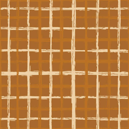 Seamless geometric pattern with abstract brush strokes. Modern stylish textured texture. Graphic design of Hipster. Vector Seamless Pattern. Texture fabric.のイラスト素材