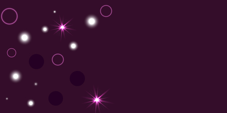 Abstract night vector background. Chaotic stars shine in the night sky. Design element for postcard, poster, business card, cover.のイラスト素材