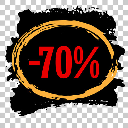 Modern minimalist sales banner.Marketing tag for promotion, commercial campaign.Isolated vector of modern illustration of stickers. Grunge painful background のイラスト素材