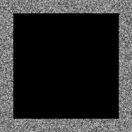 Silvery small confetti on a black background. Luxury festive New Year background. Silver shiny abstract texture. Element of design. Vector illustration.のイラスト素材