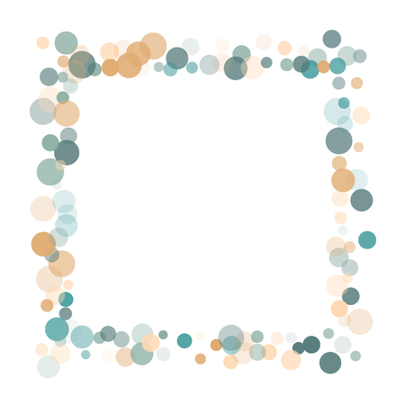 Abstract white background with gold and blue confetti transparent dots. Elements of different size and color. Suitable for backgrounds for greeting cards and posters, New Year's designのイラスト素材