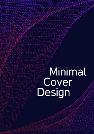 Modern design template. Creative fluid background from abstract lines to create a fashionable abstract cover, banner, poster, booklet. Vector illustration.のイラスト素材