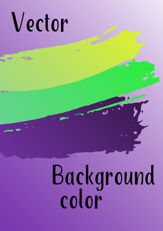 Vector watercolor background. Modern abstract background with multicolored brush strokes. Template of design. Suitable for the design of banners, posters, booklets, reports, magazines.のイラスト素材