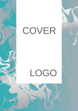 Modern design template. Creative fluid background from current forms for design of a fashionable abstract cover, banner, poster, booklet. Vector illustration.のイラスト素材