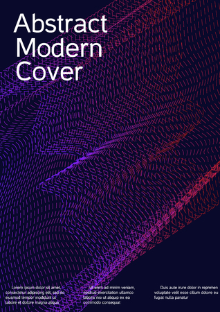 Modern design template. Creative fluid background from abstract lines to create a fashionable abstract cover, banner, poster, booklet. Vector illustration. EPS 10.のイラスト素材