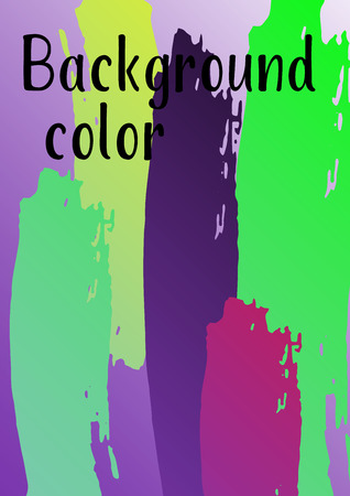 Vector watercolor background. Modern abstract background with multicolored brush strokes. Template of design. Suitable for the design of banners, posters, booklets, reports, magazines. EPS 10.のイラスト素材