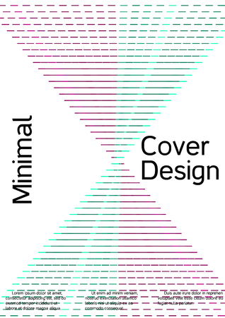 Cover design with abstract lines. Modern background. Rich design of VIP. Future futuristic template for banner design, poster, booklet, report, journal. Vector.のイラスト素材