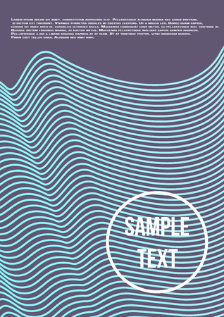 Minimum geometric coverage. Modern abstract cover from vector abstract lines. The future template for decorating the background of albums, business brochures, banner, poster.のイラスト素材