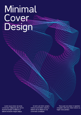 Cover design with abstract lines. Modern background. Rich design of VIP. Future futuristic template for banner design, poster, booklet, report, journal. Vector.のイラスト素材