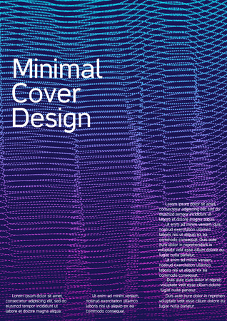Cover design with abstract lines. Modern background. Rich design of VIP. Future futuristic template for banner design, poster, booklet, report, journal. Vector.のイラスト素材